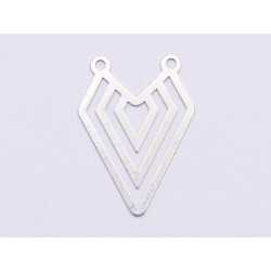 E0855-N-Pandant argint 925 Figura Geometrica 22x16 mm, 0.33 mm