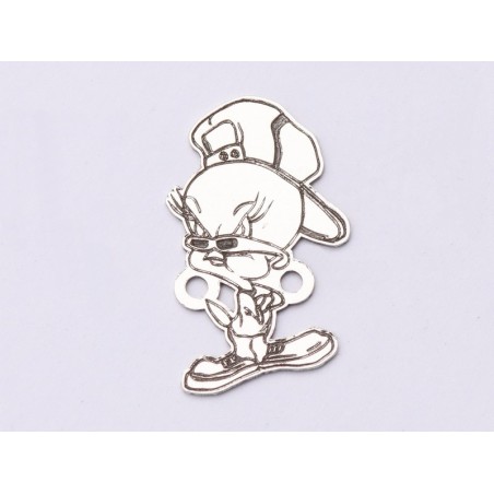 E0809-G-Link argint 925 Tweety Gangster - 1 buc