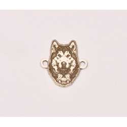 E0231-G-Decupaj Husky/Malamut de Alaska din argint 925 15x14x0.5mm - 1 bucata