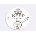 E0580 GS Link din argint 925 "Keep calm and..." 16.5mm 0.33mm 1 buc