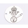 E0580 GS Link din argint 925 "Keep calm and..." 16.5mm 0.33mm 1 buc