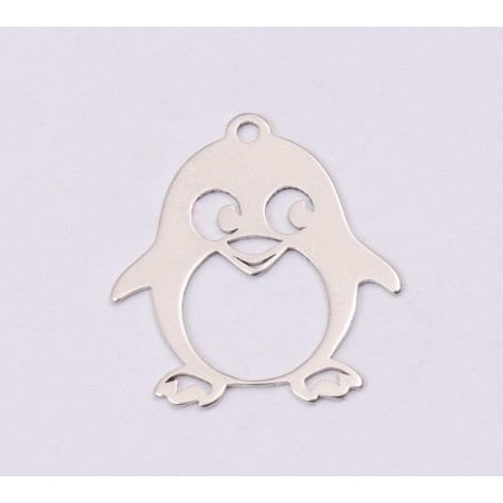 E1207-N-Charm din argint Pinguin 15x16mm 0.5mm - 1 buc