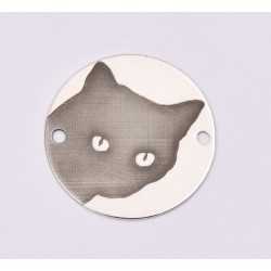 E1219-GS-Link din argint 925 Pisica 16.5mm, 0.33mm - 1 buc