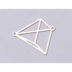 E0824-N-Link argint 925 Piramida 19*16.5MM 0.33- 1 buc