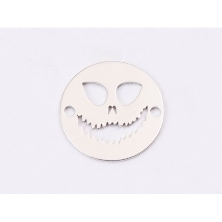 E1332-N-Link argint 925 Ghost face 12mm - 1buc