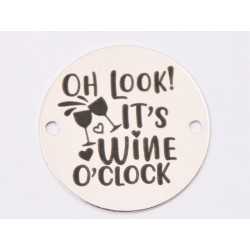 E1267 GS Link din argint "Wine O`Clock" 16.5mm 0.33mm