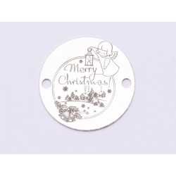 E0990-GS-Link Argint Merry Christmas Globe 16.5mm 0.33mm E0990-GS-Link Argint Merry Christmas Globe 16.5mm 0.33mm