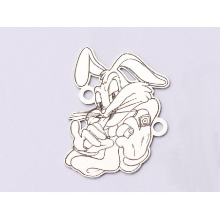 E0804-G-Link argint 925 Bugs Bunny Gangster -1 buc