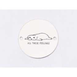 E1307 GS Link rotund argint 925 All these feelings 16.5mm 1 buc