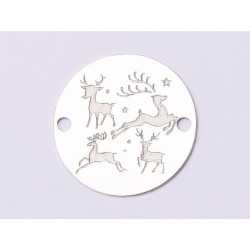 E0965-GS-Link Argint Reni - 1 buc E0965-GS-Link Argint Reni - 1 buc