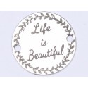 E0411 GS Link din argint Life is Beautiful 16.5mm 0.33mm