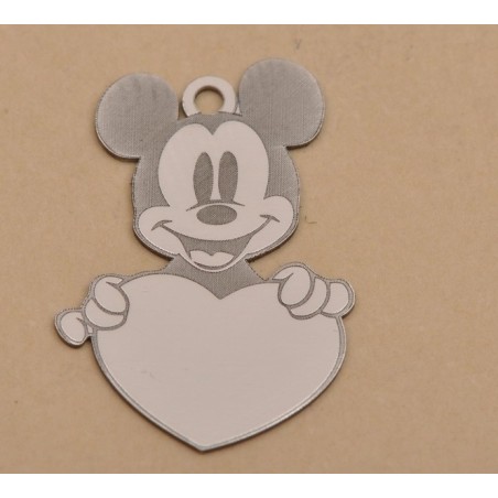 E0147-G-Charm Mickey Mouse inimioara 15x10.5mm 1 buc