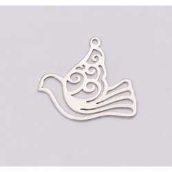 E1177-N-Charm din argint 925 Pasare 20x18mm, 0.5mm