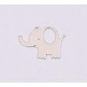 E1208-N-Pandant din argint Elefant 13x16mm 0.5mm - 1 buc