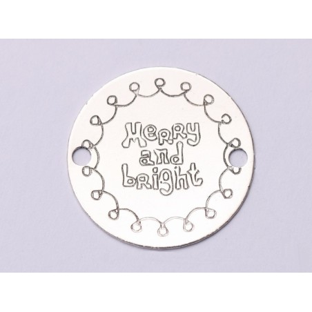 E0993-GS-Link Argint Merry and Bright 16.5mm 0.33mm