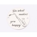 E1336-GS-Link argint 925 Do what makes you happy 16,5mm - 1buc