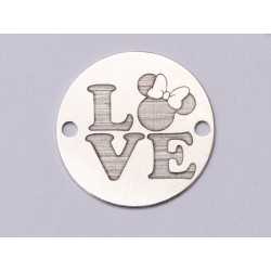 E0787-GS-Link argint 925 Minnie&Love -1 buc E0787-GS-Link argint 925 Minnie&Love -1 buc