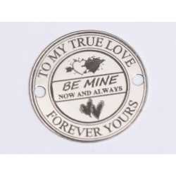 E0404 GS Link din argint To my true love 16.5mm 0.33mm E0404 GS Link din argint To my true love 16.5mm 0.33mm