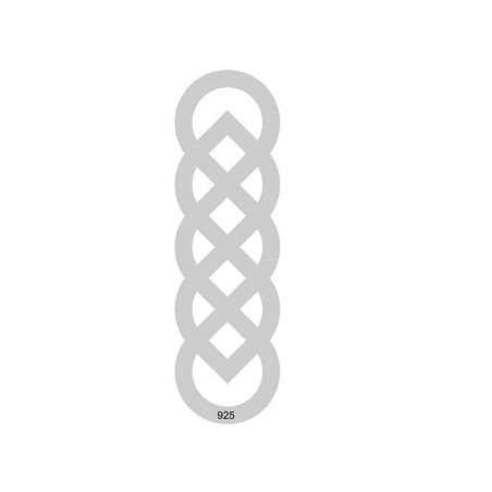 F0015 Link din argint celtic knot 30x10mm 0.33mm