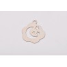 E0158-N-Charm norisor cu luna si stele decupate 20mm grosime 0.4mm