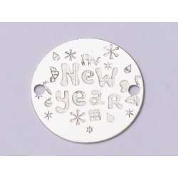 E1007-GS-Link Argint New Year 1 buc E1007-GS-Link Argint New Year 1 buc