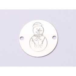 E0991-GS-Link Argint Happy Snowman 16.5mm 0.33 E0991-GS-Link Argint Happy Snowman 16.5mm 0.33