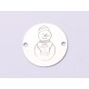 E0991-GS-Link Argint Happy Snowman 16.5mm 0.33