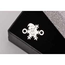 E0177-G-Decupaj fulg de nea decupat si gravat 19x15mm 1 buc E0177-G-Decupaj fulg de nea decupat si gravat 19x15mm 1 buc