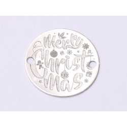 E1010-GS-Link Argint MerryChrismas 1 buc E1010-GS-Link Argint MerryChrismas 1 buc