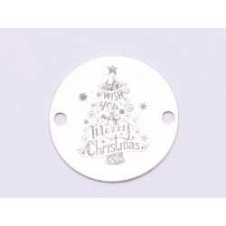 E0988-GS-Link Argint Merry Christmas 16.5mm 0.33m E0988-GS-Link Argint Merry Christmas 16.5mm 0.33m