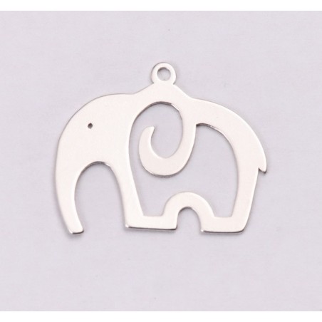 E1176-N-Charm din argint 925 Elefant 18.80x15.60, 0.5mm