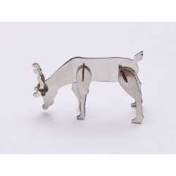 Figurina argint 925 Ren femela 3D 38*26MM 0.4MM Figurina argint 925 Ren femela 3D 38*26MM 0.4MM