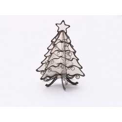 Figurina argint 925 Bradut Craciun 3D 50*35MM 1 buc Figurina argint 925 Bradut Craciun 3D 50*35MM 1 buc