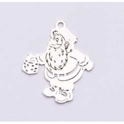 E0977-N-Pandant argint 925 Mos Craciun 22x19mm 0.5mm grosime 1buc E0977-N-Pandant argint 925 Mos Craciun 22x19mm 0.5mm grosime 1buc