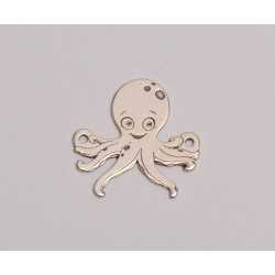 E0103-G-Link decupat argint 925 Caracatita 15x15mm 0.5mm