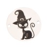 E1280 GS Link rotund argint 925 Halloween Cat 16.5mm 1 buc