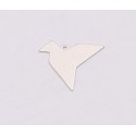 E1189-N-Pandant din argint 925 Pasare Origami 19x15mm, 0.5mm