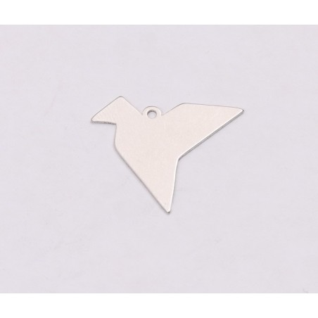 E1189-N-Pandant din argint 925 Pasare Origami 19x15mm, 0.5mm