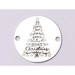 E0728-GS-Link banut argint 925 Merry Christmas model 3 - 1 buc E0728-GS-Link banut argint 925 Merry Christmas model 3 - 1 buc