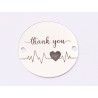 E1429 GS-Link rotund argint 925 "Thank you" 16.5mm 1 buc