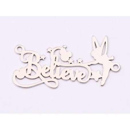 E1469 N- Link argint 925 "Believe fairy" 33.6x16.2mm 1 buc