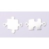 E0657-N-Set argint link puzzle 18*16mm/19*11mm 0.5mm grosime -1 set