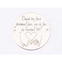 E1514 GS Link argint "Primul Pas" 16.5mm 0.3mm 1 buc