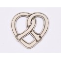 E1561 G Link argint "Arms around heart" 18.5x18mm, 0.5mm 1 buc