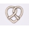 E1561 G Link argint "Arms around heart" 18.5x18mm, 0.5mm 1 buc