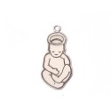 E1568 G Charm argint "New born baby" 21.5x9.5mm, 0.3mm 1 buc