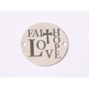 E1572 GS Link argint "Faith Love Hope" 16.5mm, 0.3mm 1 buc