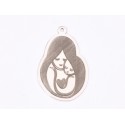 E1606 G Charm Argint 925 "Mama si copilul" 18.3x12mm, 0.3mm 1 buc