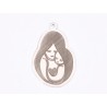 E1606 G Charm Argint 925 "Mama si copilul" 18.3x12mm, 0.3mm 1 buc