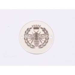 E1625 GS Banut Ag 925 "Queen Bee" 16.5mm, 0.3mm 1 buc